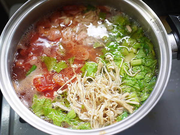 まごはやさしいトマトスープ作り方3