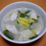 鶏ささみと白菜のみぞれスープ　　～ダイエットにピッタリ！～