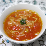 切り干し大根とトマト缶のスープ　～栄養満点の常備菜で簡単に～