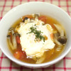 アンチエイジングと疲労回復に<br>トマトとしめじの卵入りスープ